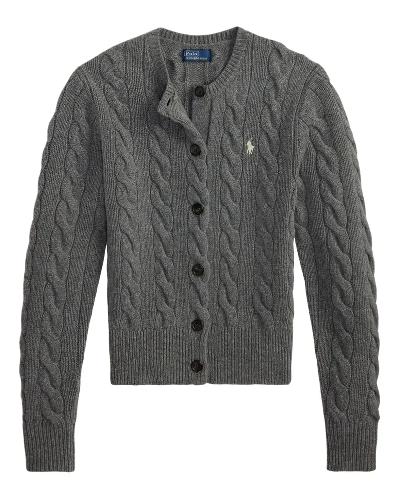 Ralph Lauren Cardigan mit Zopfmuster - Grau Grau