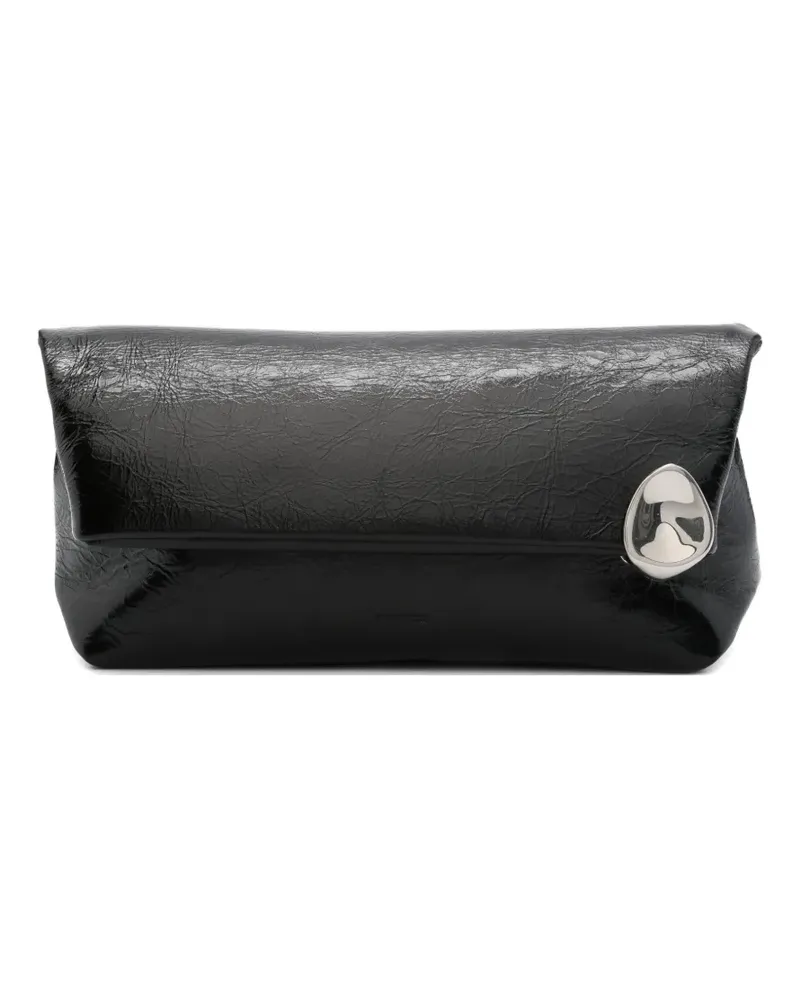Jil Sander Jewel Clutch mit Reißverschluss - Schwarz Schwarz