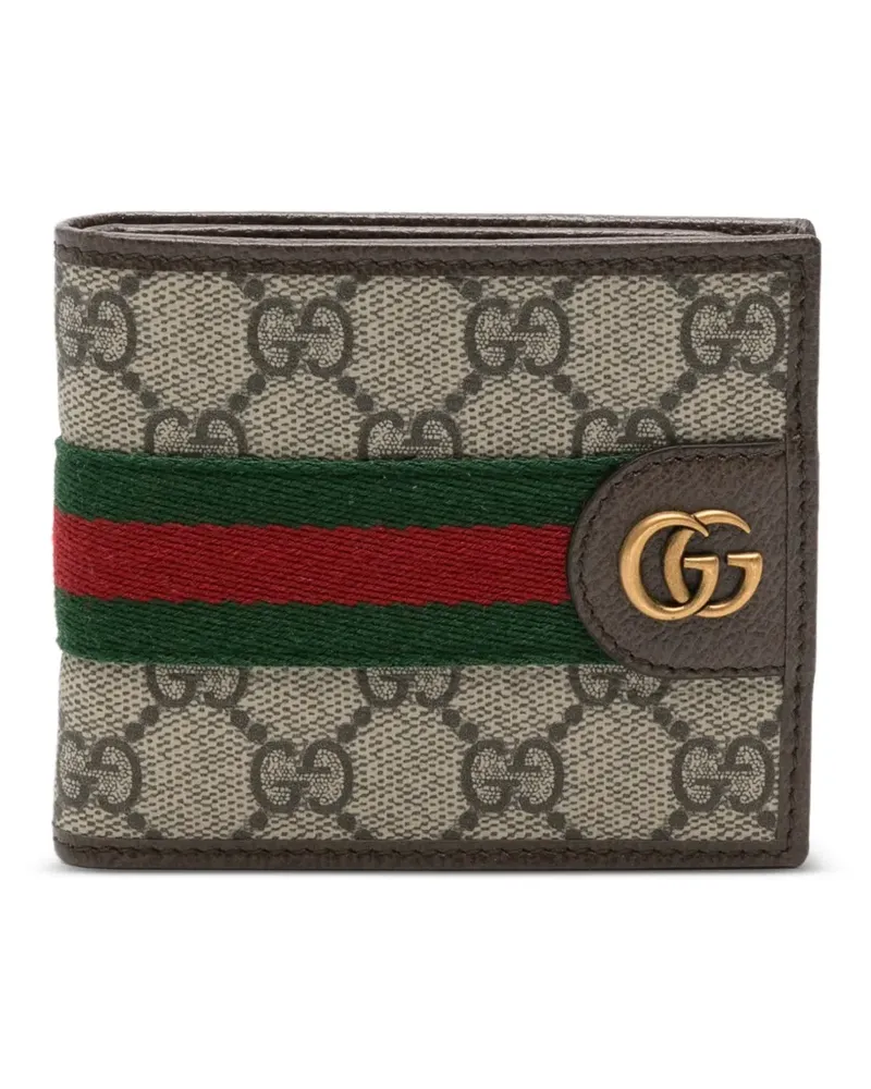 Gucci Ophidia Portemonnaie mit Webstreifen - Nude Nude
