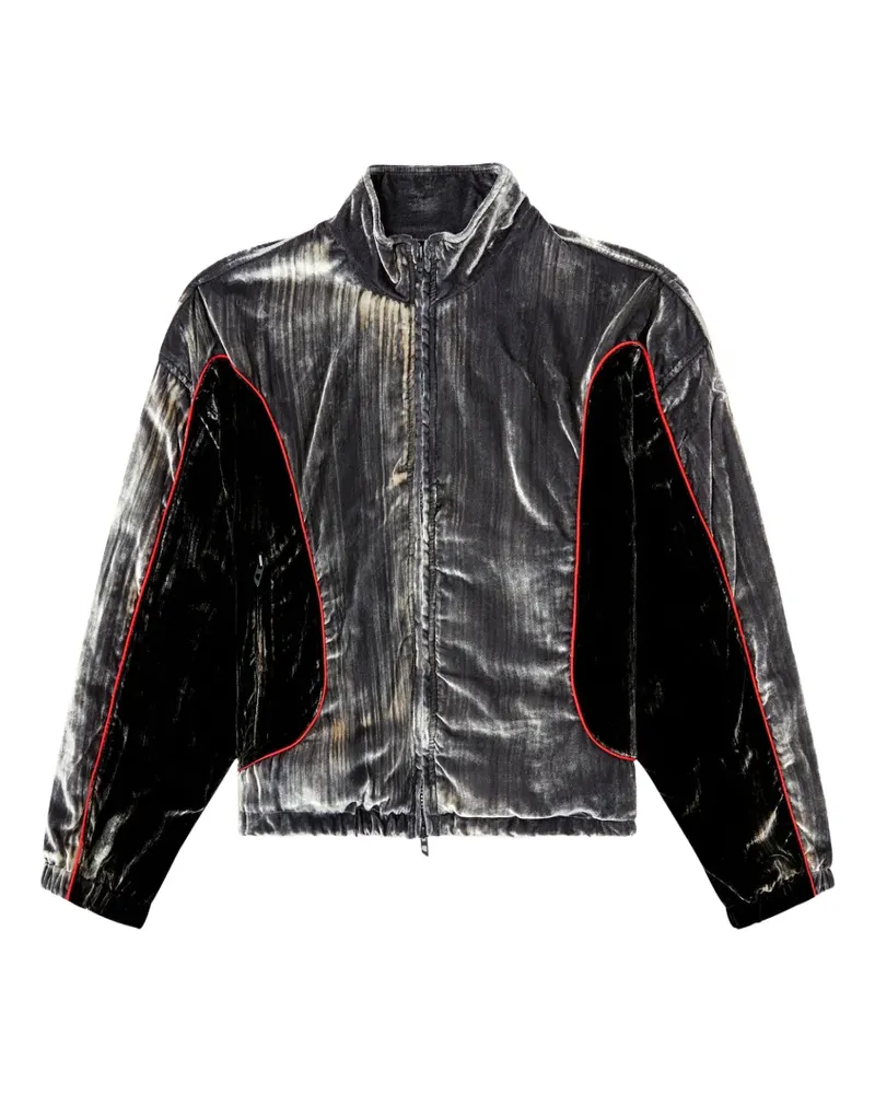 Diesel G-Riffin Steppjacke mit Reißverschluss - Silber Silber