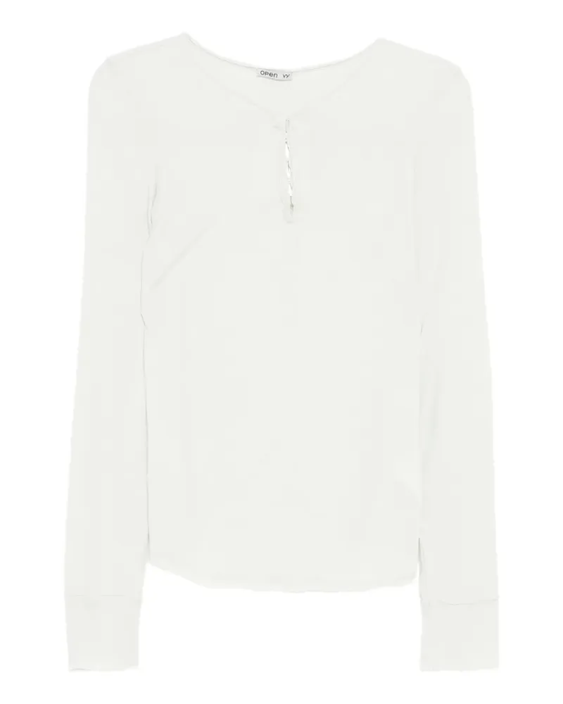 OPEN YY T-Shirt mit Haken - Grün Grün