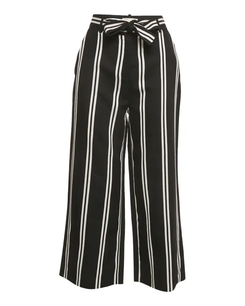 Maje gabardine striped-pattern trousers - Schwarz Schwarz