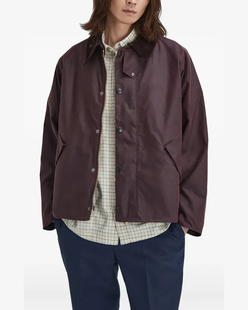 Barbour Jacke mit Cordkragen - Violett Violett