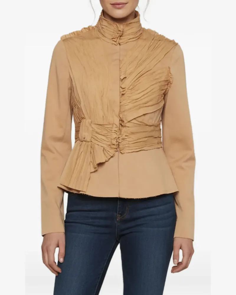 Robert Rodriguez Jacke mit Rüschen - Nude Nude