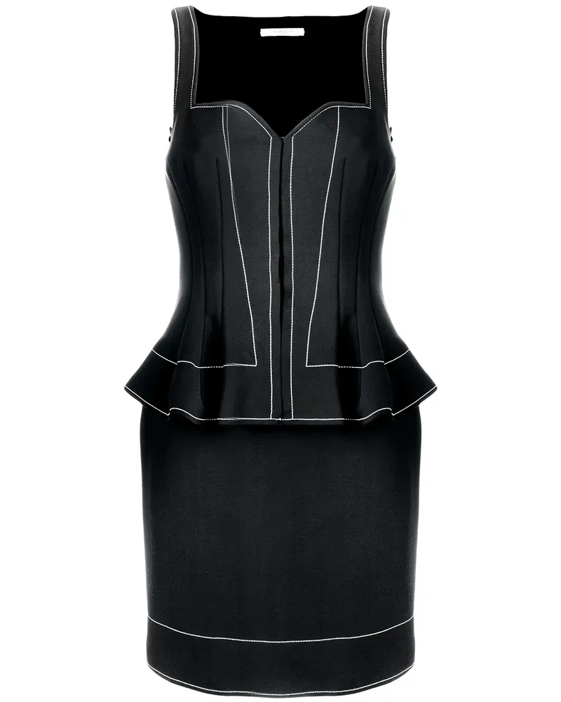 Givenchy Minikleid mit Schößchen - Schwarz Schwarz