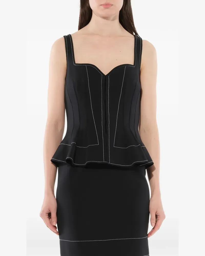 Givenchy Minikleid mit Schößchen - Schwarz Schwarz