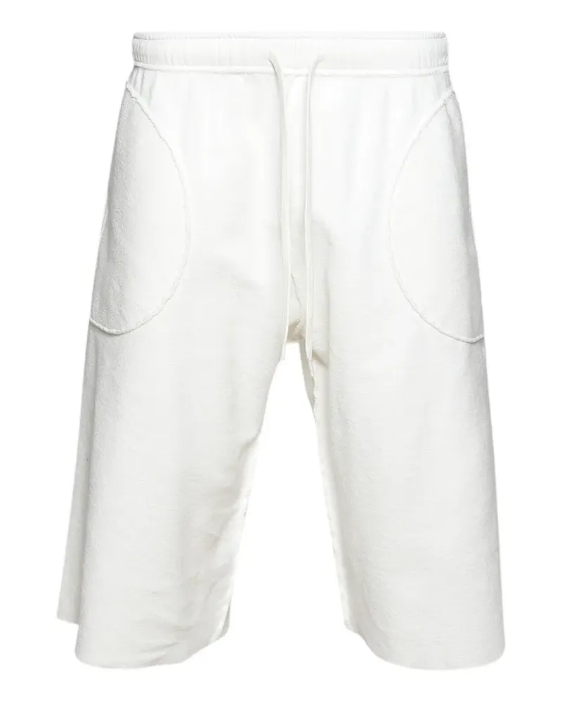 Maison Margiela drawstring appliqué shorts - Weiß Weiß