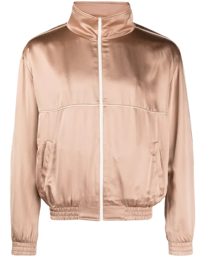 Saint Laurent Sportjacke aus Seide - Nude Nude