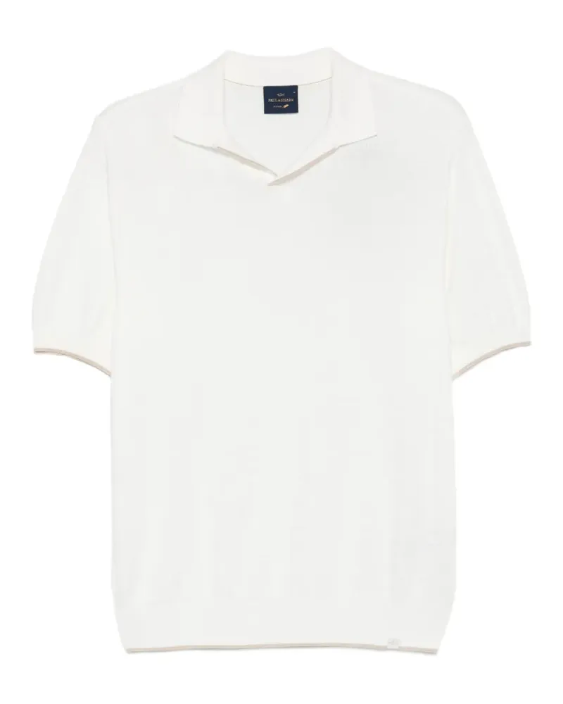 Paul & Shark textured short-sleeve polo shirt - Weiß Weiß