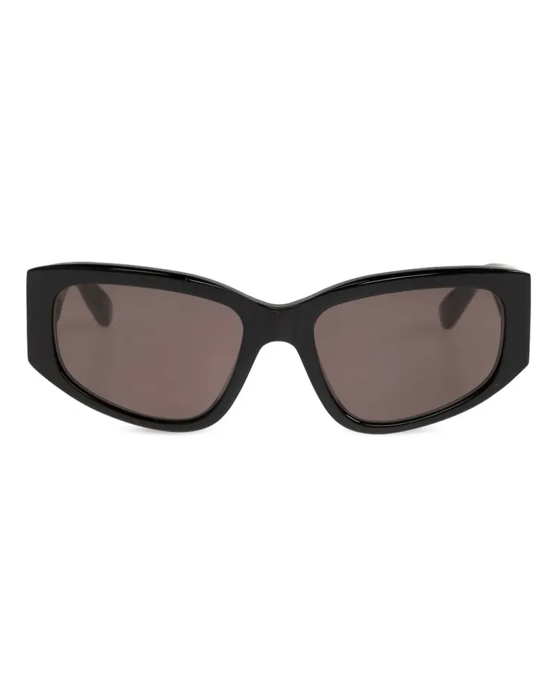 Balenciaga rectangle BB-logo sunglasses - Braun Braun