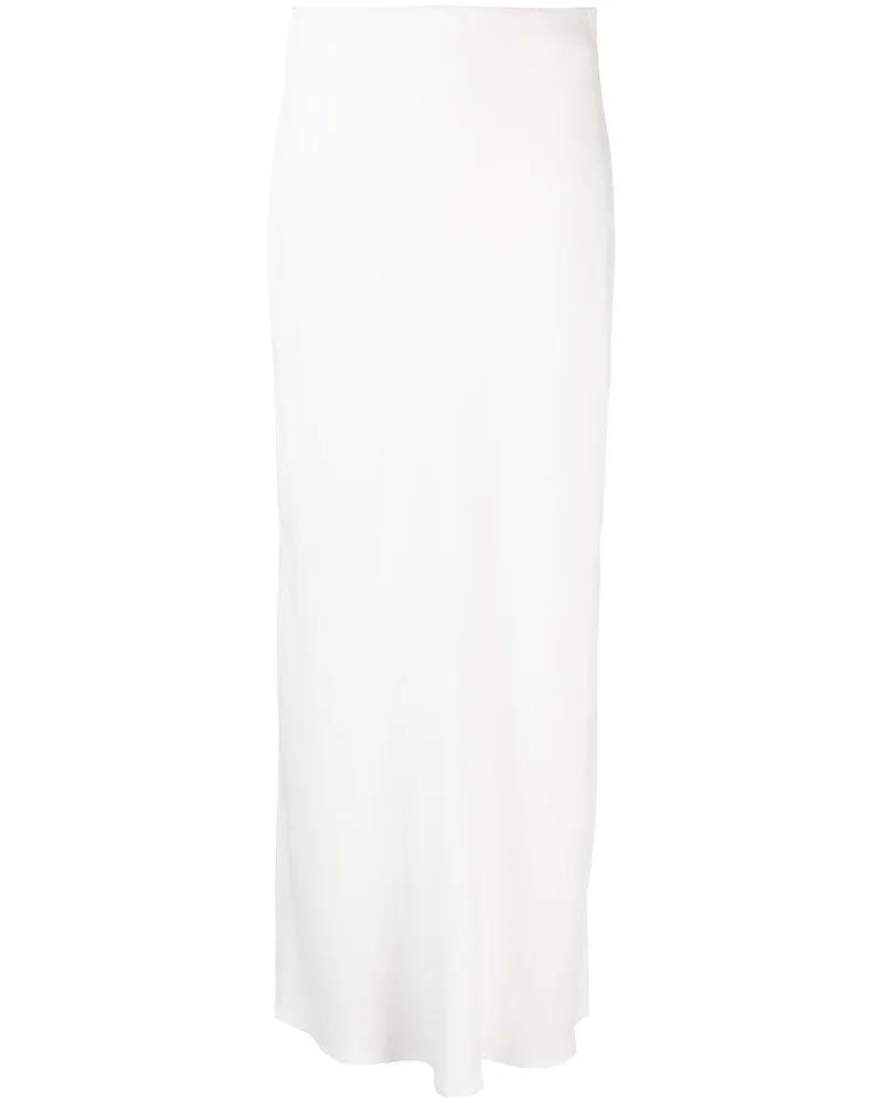 Brunello Cucinelli Rock mit Schlitz - Weiß Weiß