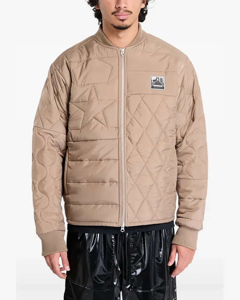 PLEASURES Gesteppte Stonehenge Jacke - Nude Nude