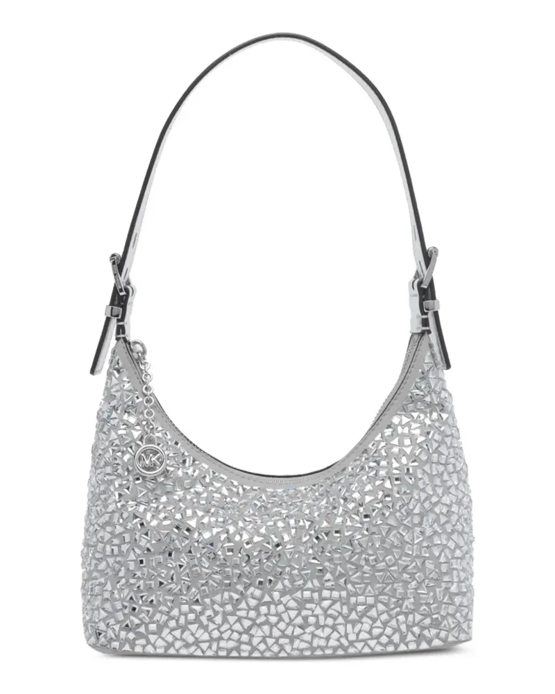 Michael Kors Schultertasche mit Kristallen - Silber Silber