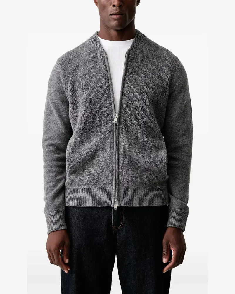Mos Mosh Ryan zip-up knitted cardigan - Grau Grau