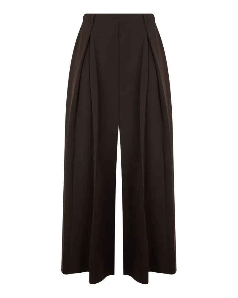 P.A.R.O.S.H. pleated palazzo trousers - Braun Braun