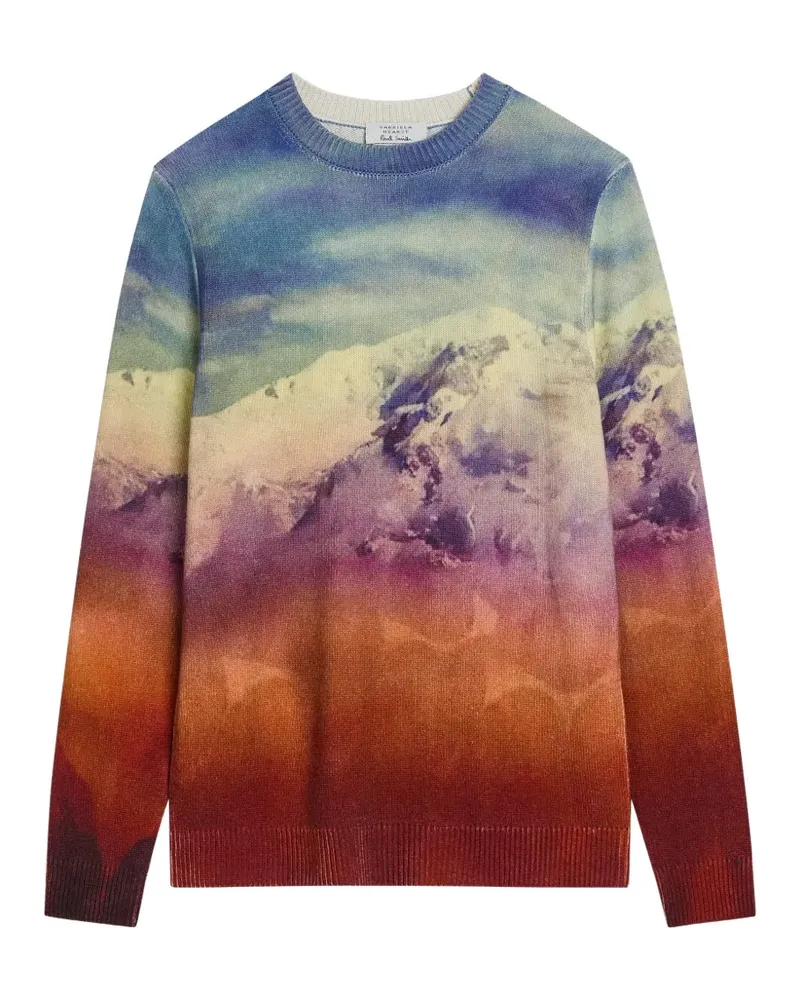 Gabriela Hearst mountain-print sweater - Blau Blau