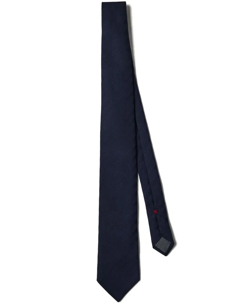 Brunello Cucinelli Strukturierte Krawatte - Blau Blau