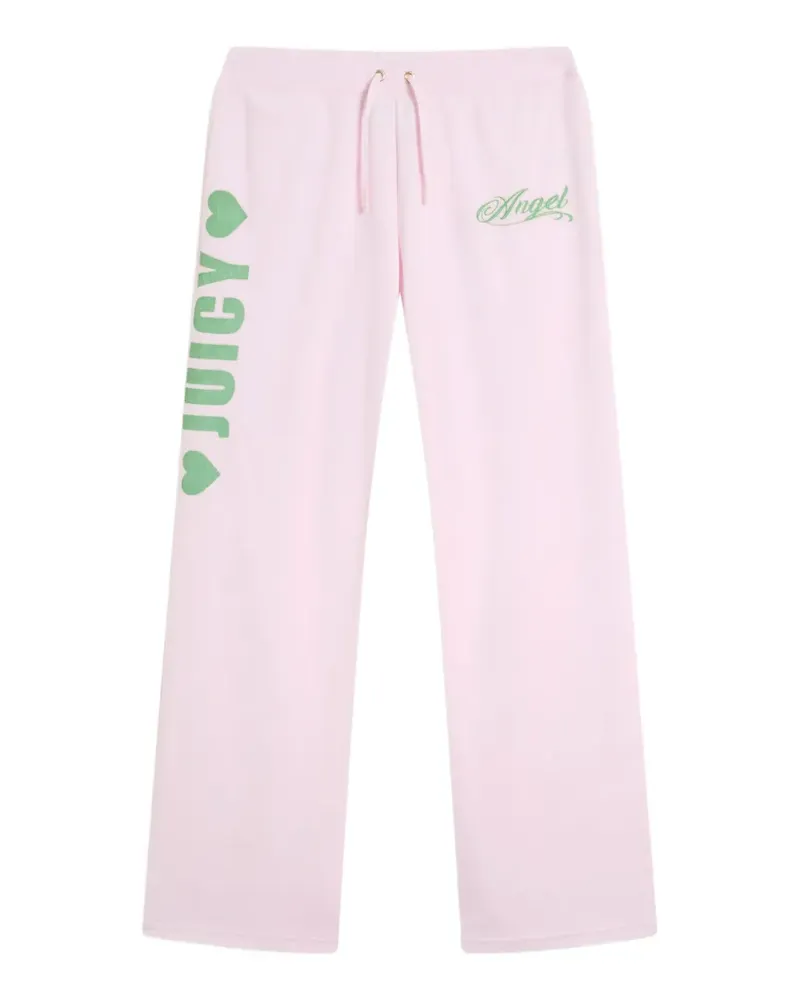 Juicy Couture Angel logo-print trousers - Rosa Rosa