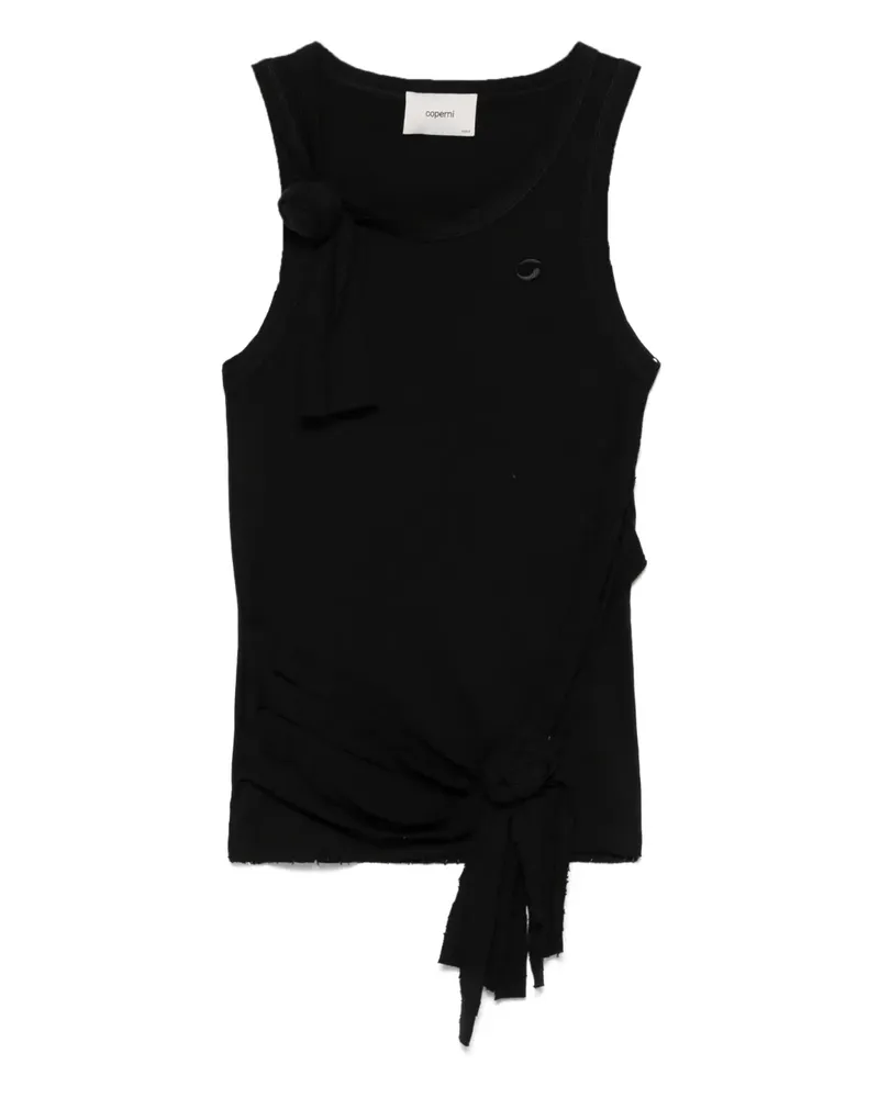 COPERNI Top in Distressed-Optik - Schwarz Schwarz