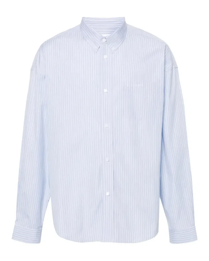 Givenchy vertical-stripe long-sleeve shirt - Blau Blau