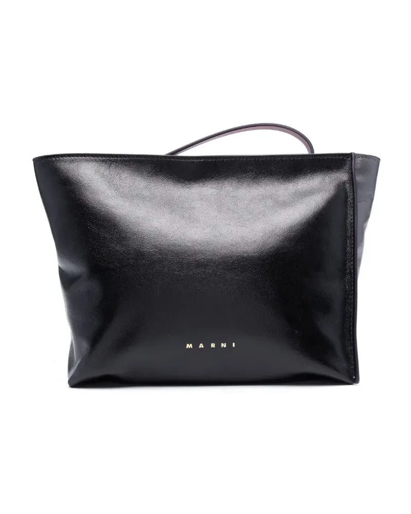 Marni Clutch in Colour-Block-Optik - Schwarz Schwarz