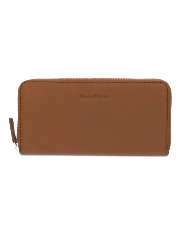 Marc O'Polo logo-debossed zip-around wallet - Braun Braun