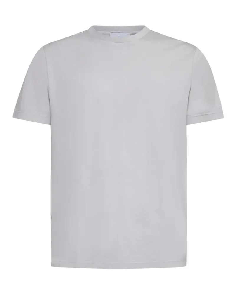 D4.0 Geripptes T-Shirt - Grau Grau