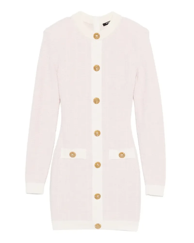 Balmain buttoned mini dress - Rosa Rosa