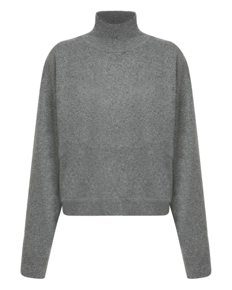 Fabiana Filippi roll-neck glitter knitwear - Grau Grau