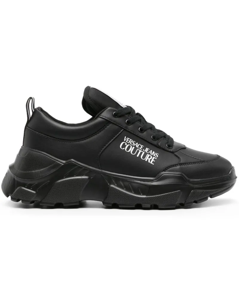 Versace Jeans Sneakers mit dicker Sohle - Schwarz Schwarz