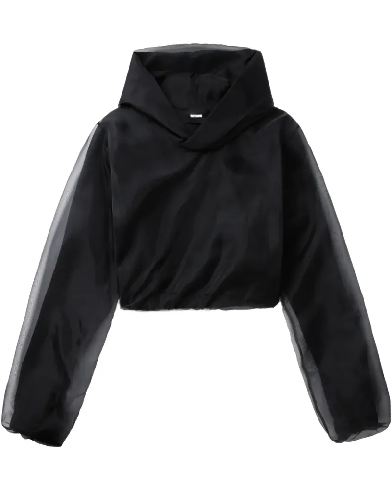 WE 11 DONE Jersey-Hoodie - Schwarz Schwarz
