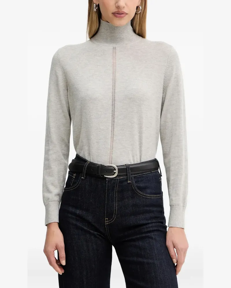 HUGO BOSS Pullover mit Rollkragen - Grau Grau