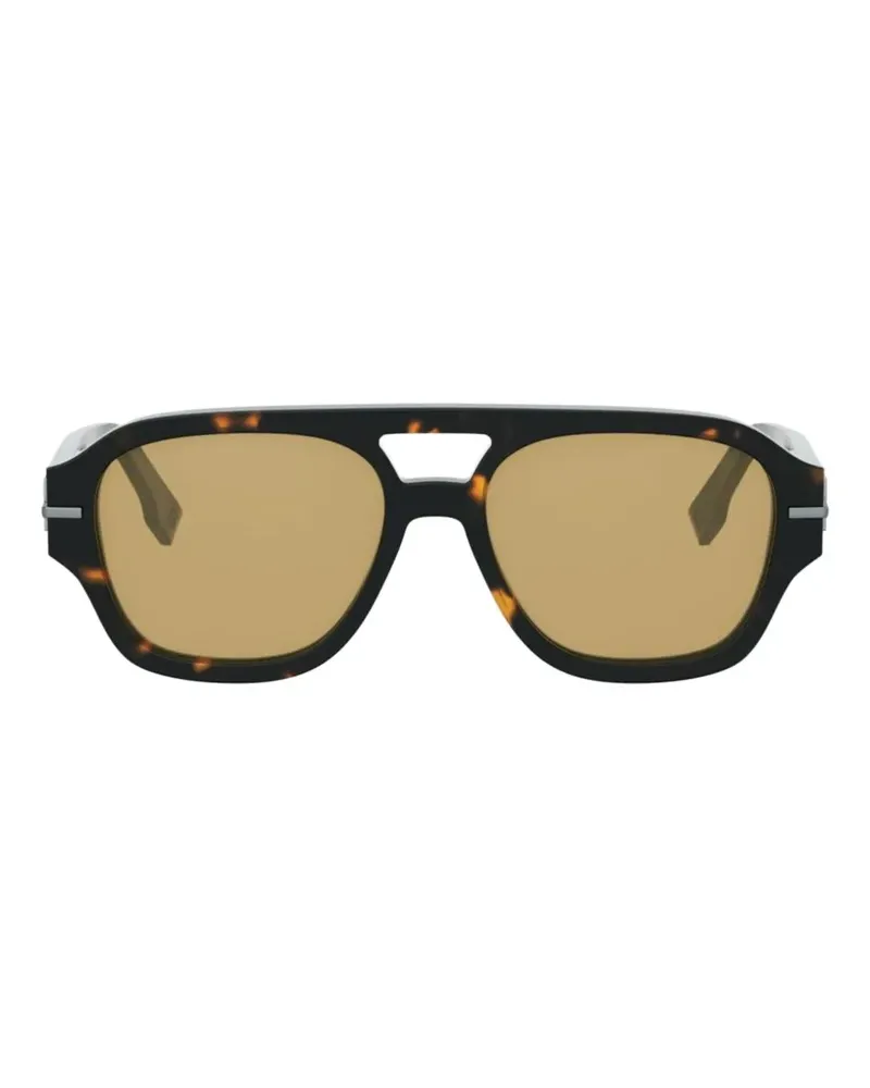 Fendi Klassische Sonnenbrille - Schwarz Schwarz