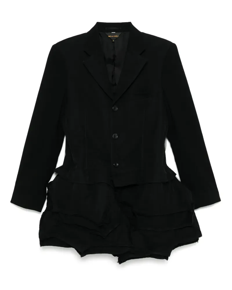 Comme des Garçons Asymmetrischer Blazer - Schwarz Schwarz