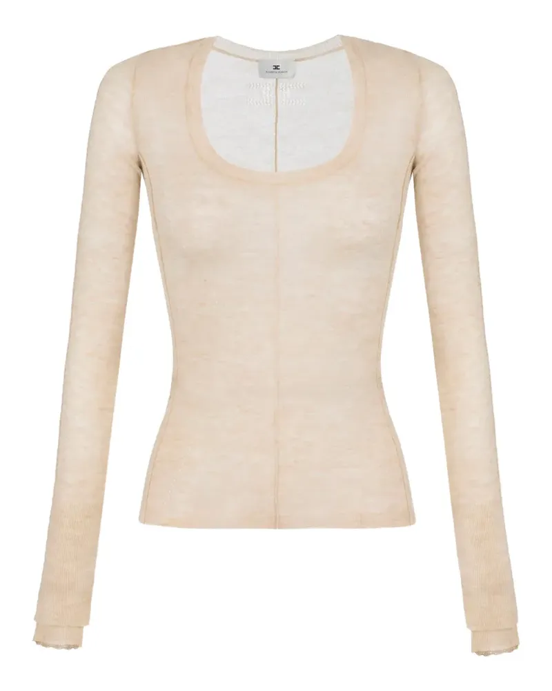 Elisabetta Franchi Pullover aus Wolle - Nude Nude