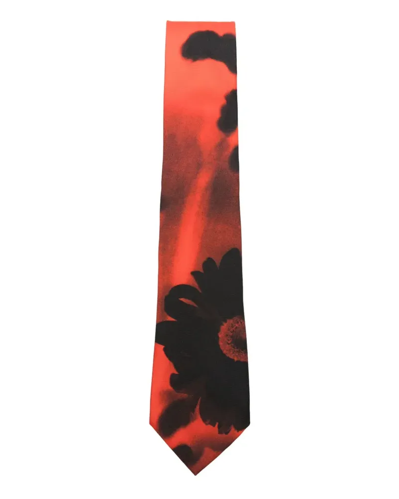 Paul Smith Krawatte aus Seide mit Blumen-Print - Rot Rot
