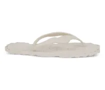 scalloped-edge flip-flops - Nude