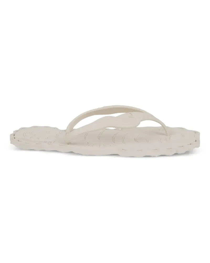 Zimmermann scalloped-edge flip-flops - Nude Nude
