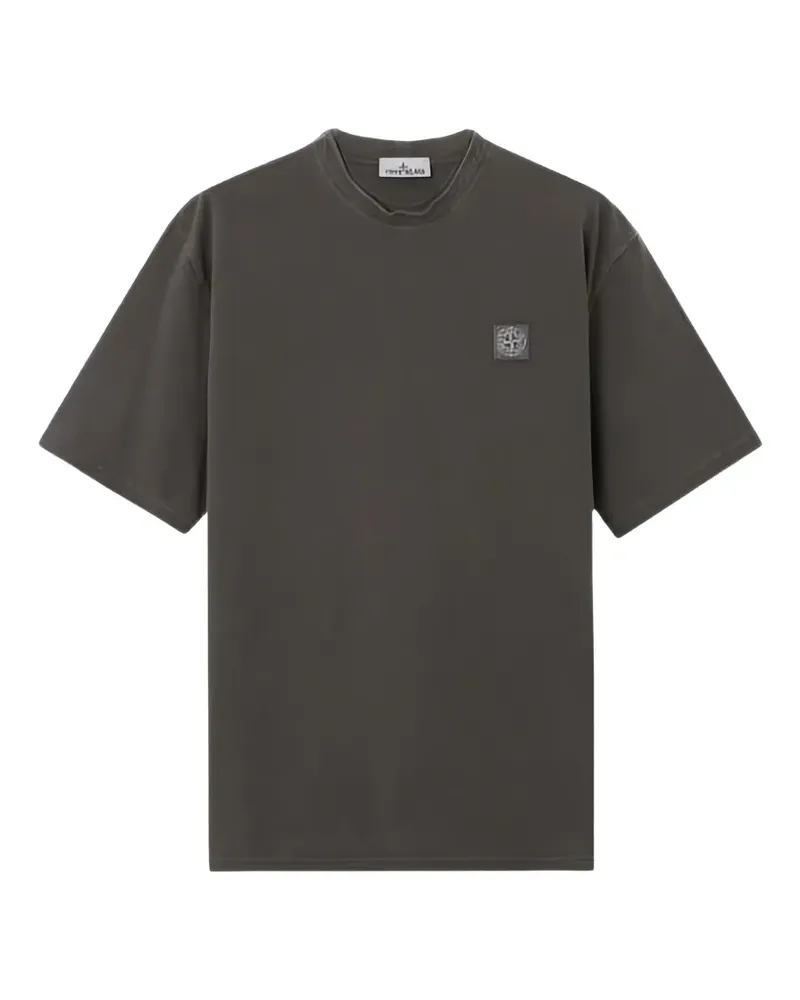 Stone Island patch-detail cotton T-shirt - Grau Grau