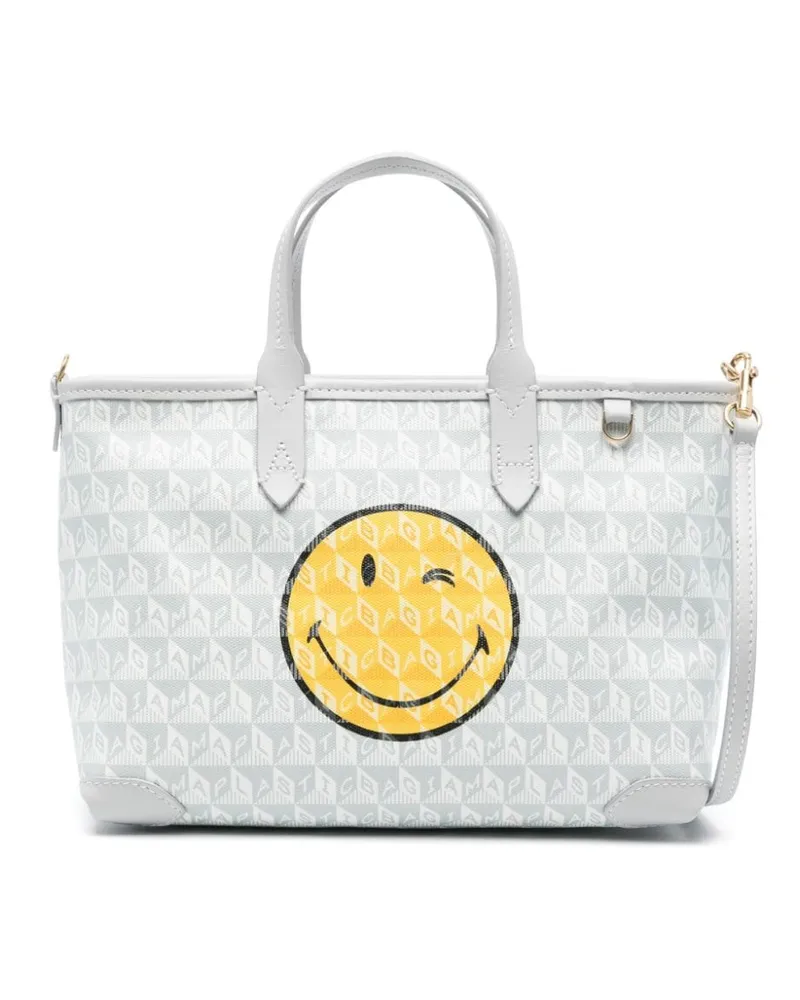 Anya Hindmarch Mini I Am A Plastic Bag Shopper Weiß