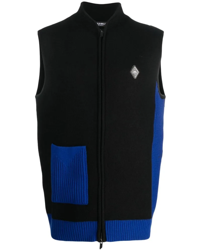 ACW* Weste in Colour-Block-Optik - Schwarz Schwarz