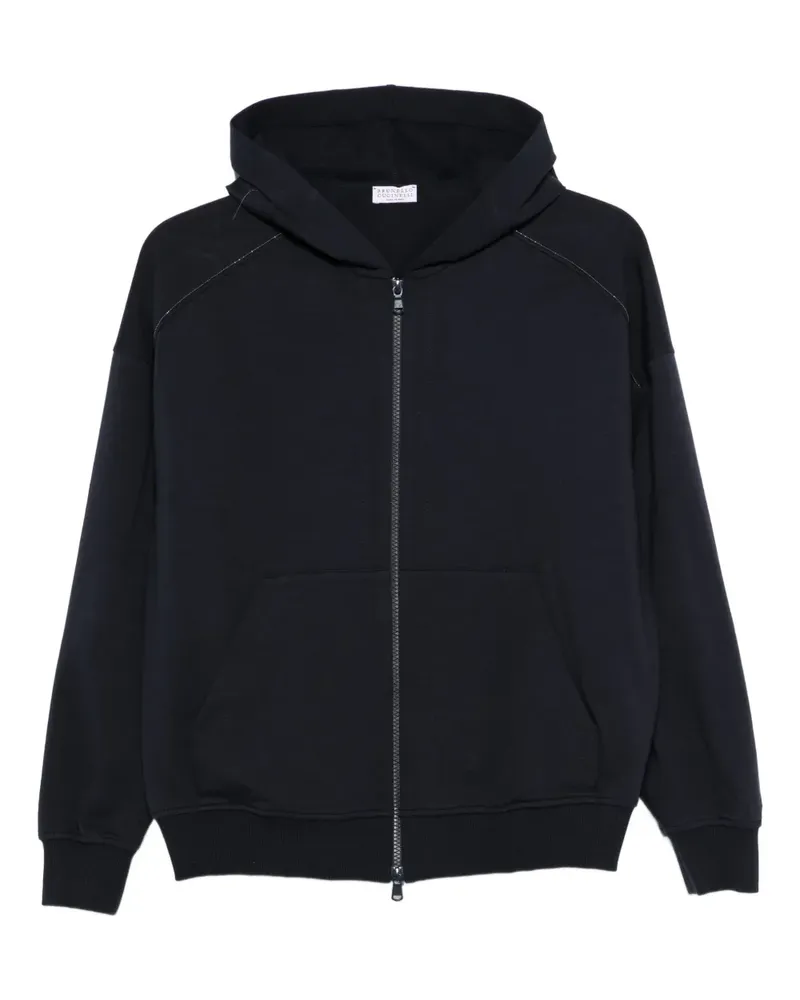 Brunello Cucinelli zip-up hoodie - Blau Blau