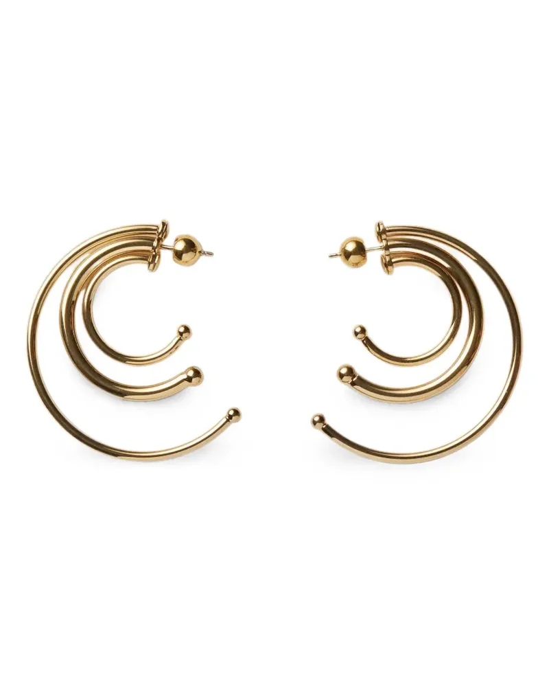 PANCONESI Kleine Pierced Solar Creolen - Gold Gold