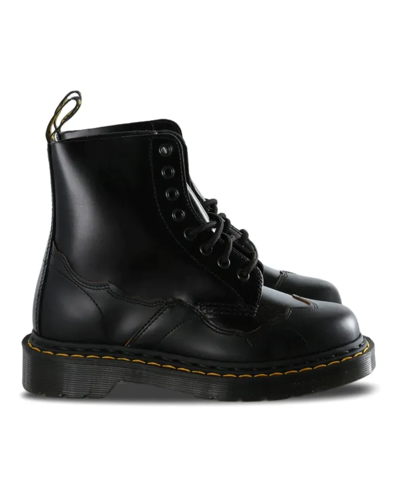Dr.Martens 1460 Pascal RI Schnürstiefel mit Flügeleinsatz - Schwarz Schwarz