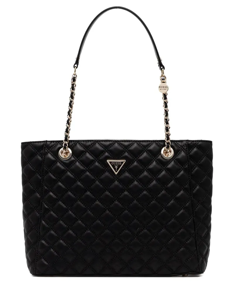Guess large Giully quilted tote bag - Schwarz Schwarz
