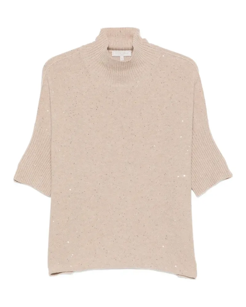 Antonelli Firenze Pullover mit Pailletten - Nude Nude