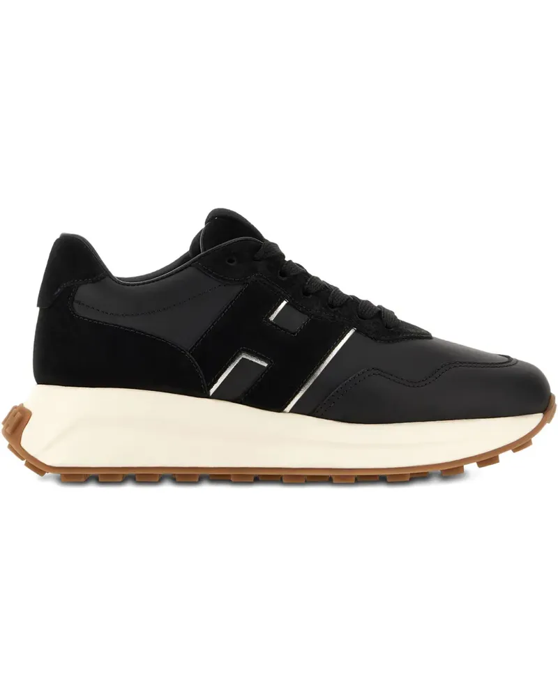 Hogan Sneakers mit Ledereinsätzen - Schwarz Schwarz