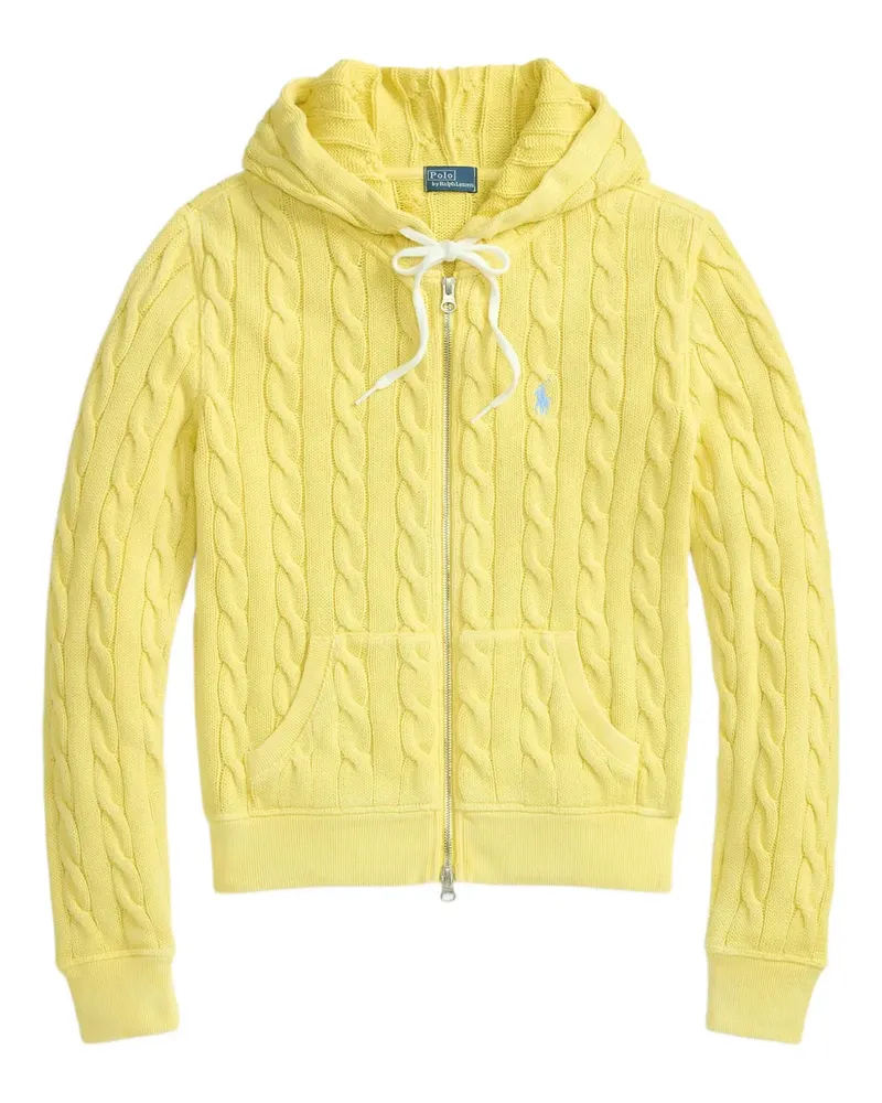 Ralph Lauren Hoodie mit Zopfmuster - Gelb Gelb