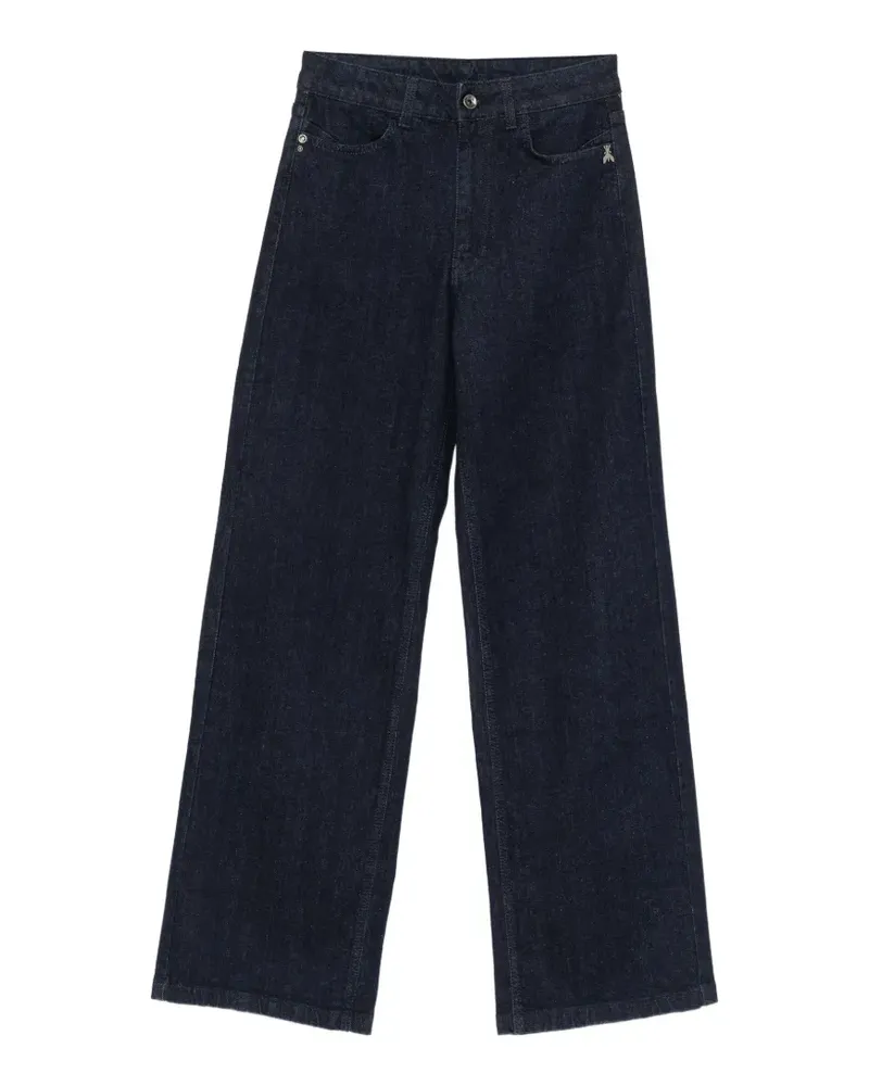Patrizia Pepe Weite Jeans im Five-Pocket-Design - Blau Blau