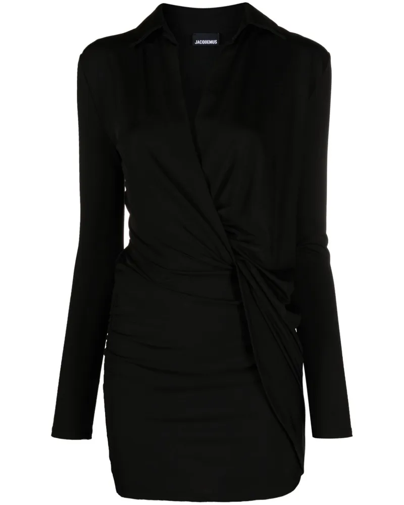 Jacquemus La Robe Bahia Minikleid - Schwarz Schwarz